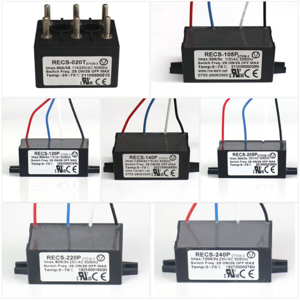 RECS 020T 205P 220P 240P 105P 120P 140P electric centrifugal switch for electric motor with CE - 图片 3