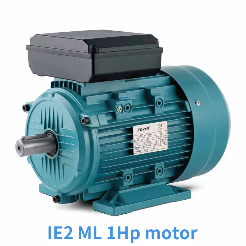 IE2ML single phase motors with starting and running capacitor ideal for a high starting torque machine